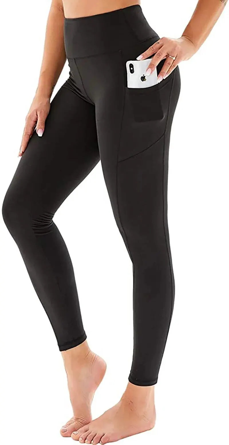 Pocket Yoga, Leggings with Pockets ,High Waist And Hip Lifting , Sports And Fitness Women's Leggings