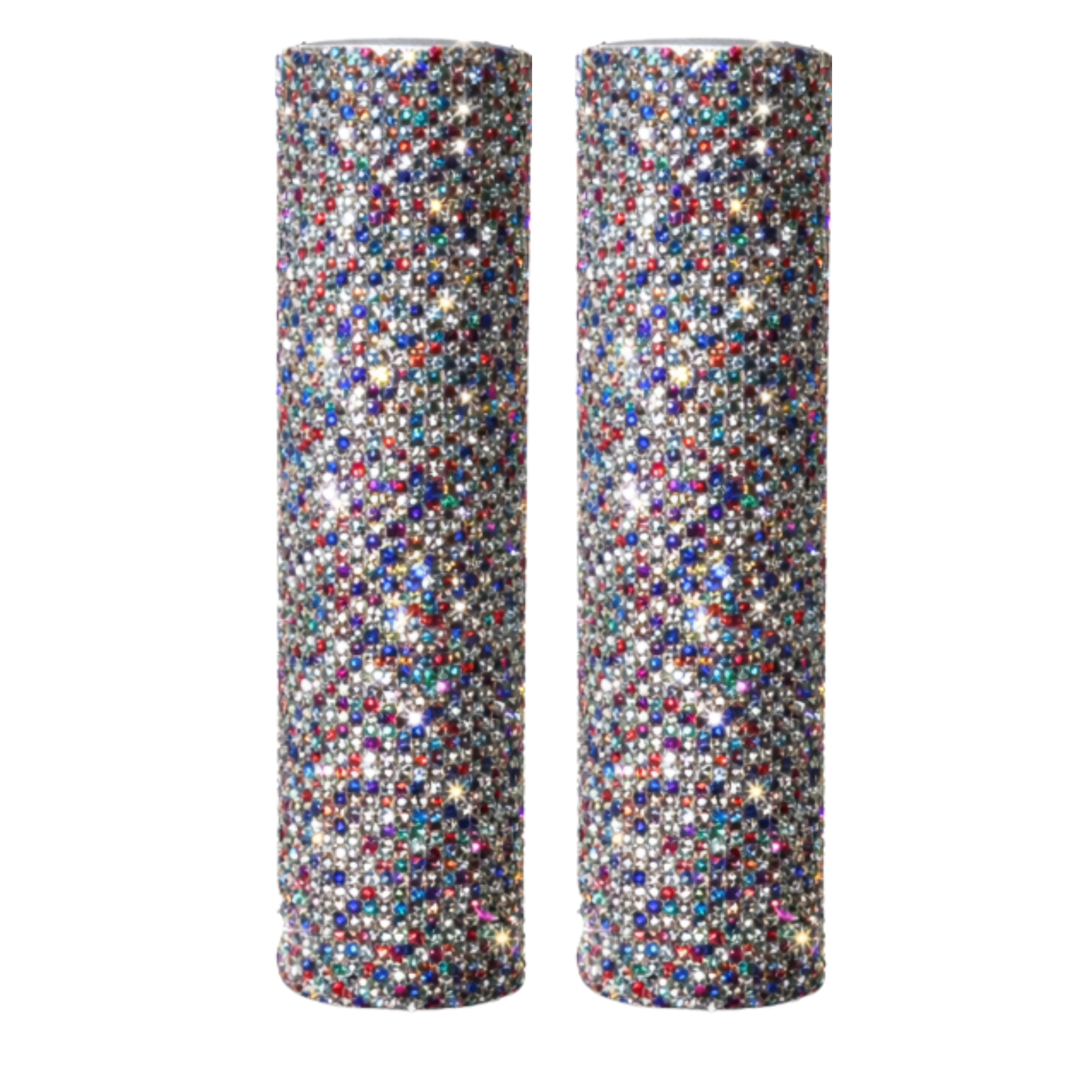 All Black Diamond Pole Cover - Set of 2 Snap-On