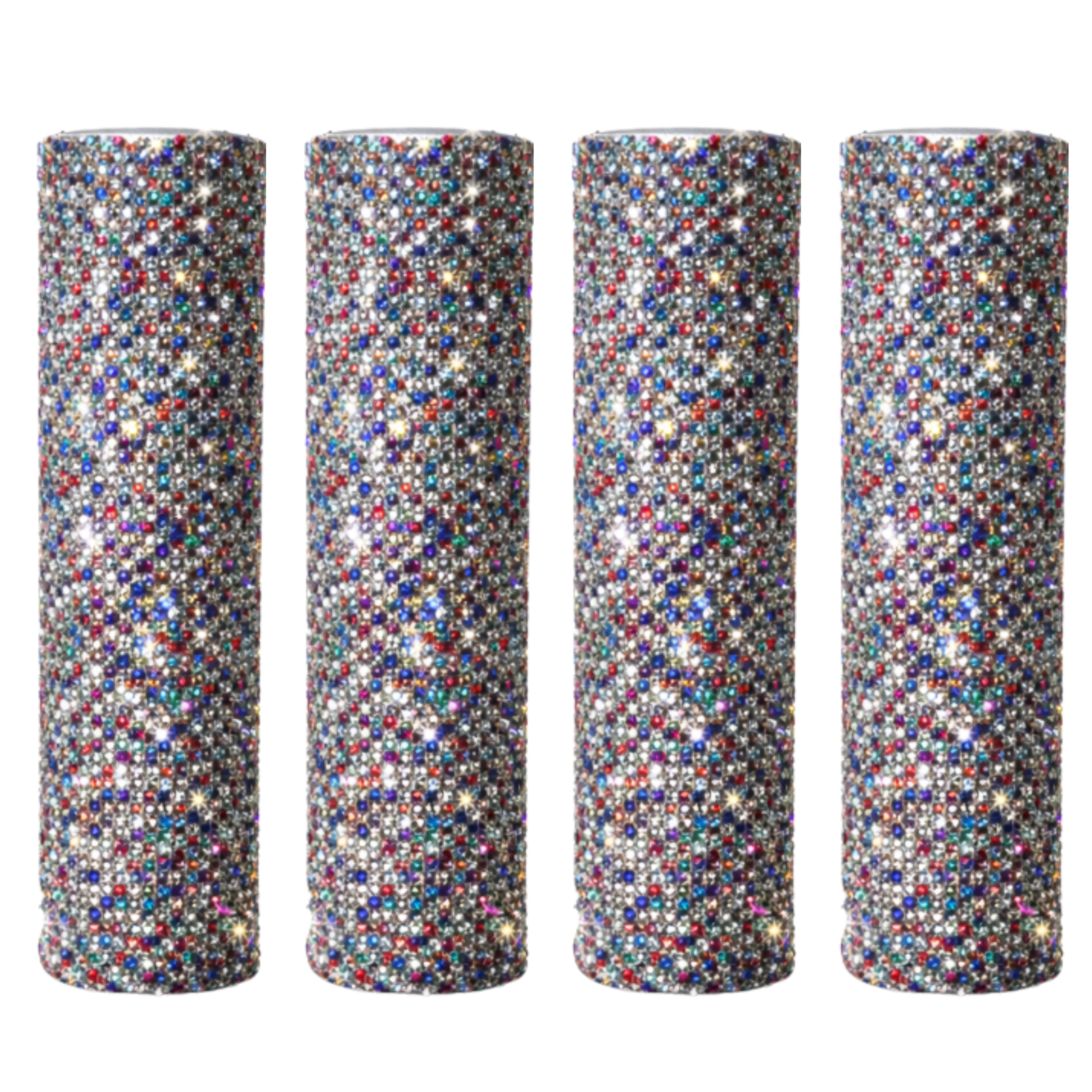 White Diamonds Pole Cover - Set of Multiples Snap-On