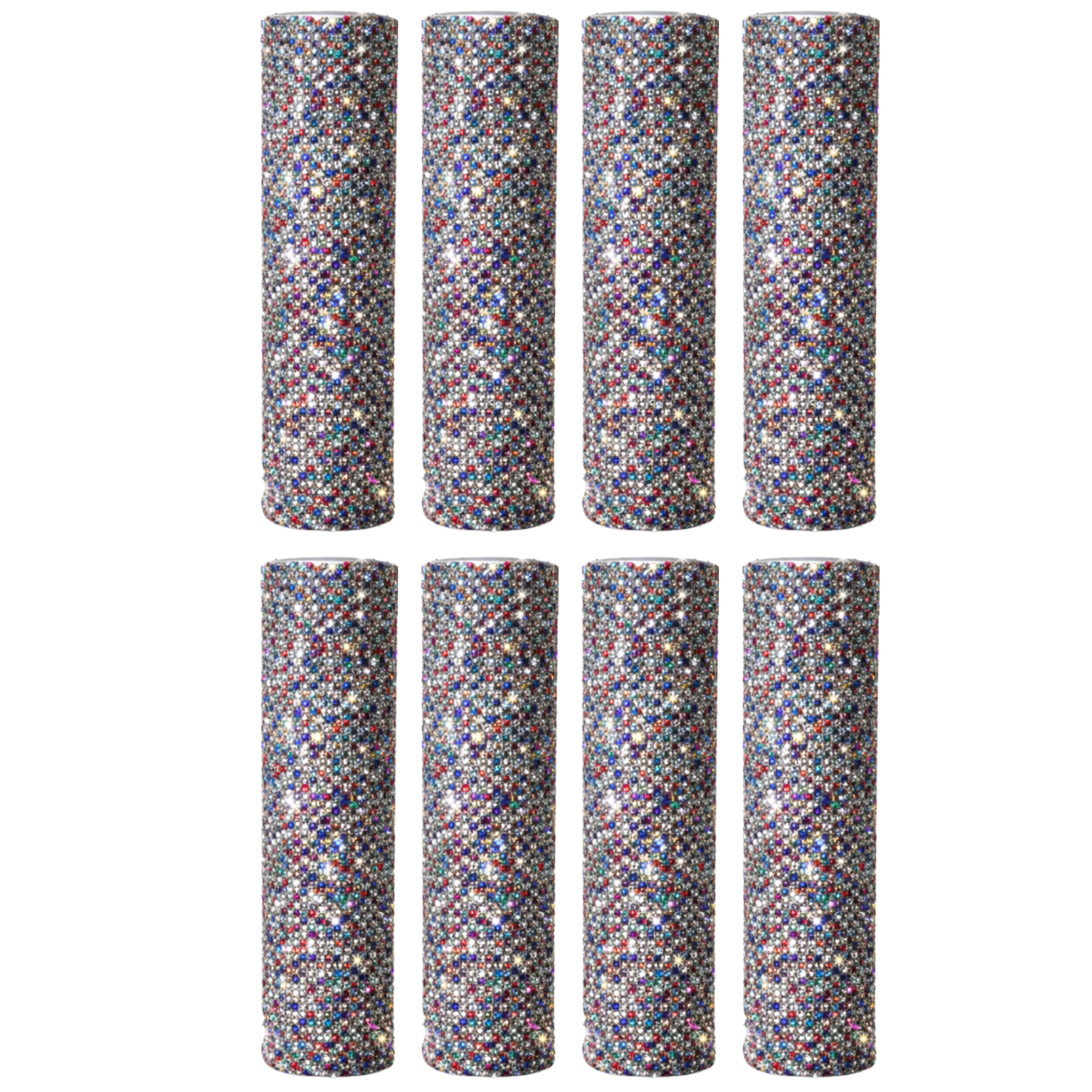 White Diamonds Pole Cover - Set of Multiples Snap-On