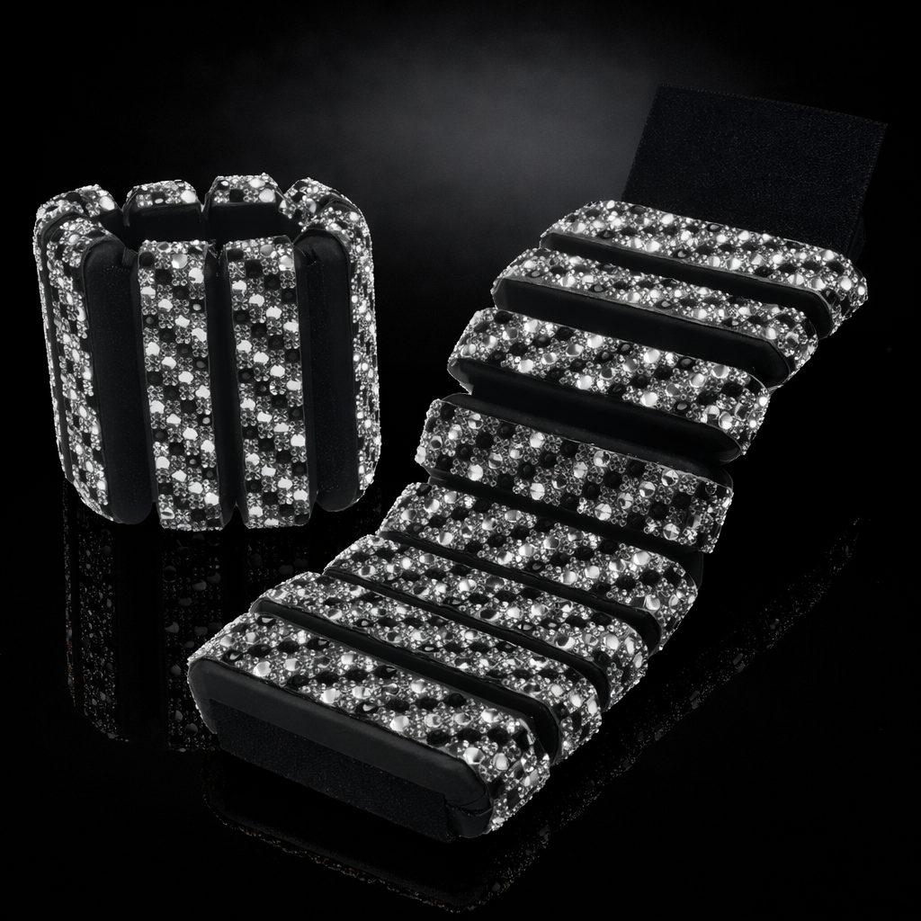 Noir Cheetah Diamond Wrist Weights