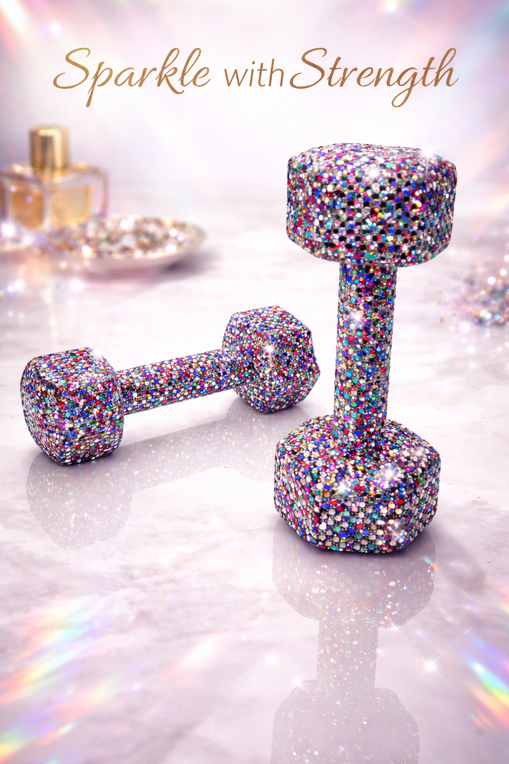 Prism Crystal Dumbbells - Multicolor Luxury Set