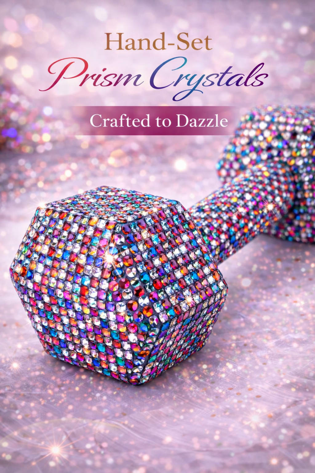 Prism Crystal Dumbbells - Multicolor Luxury Set