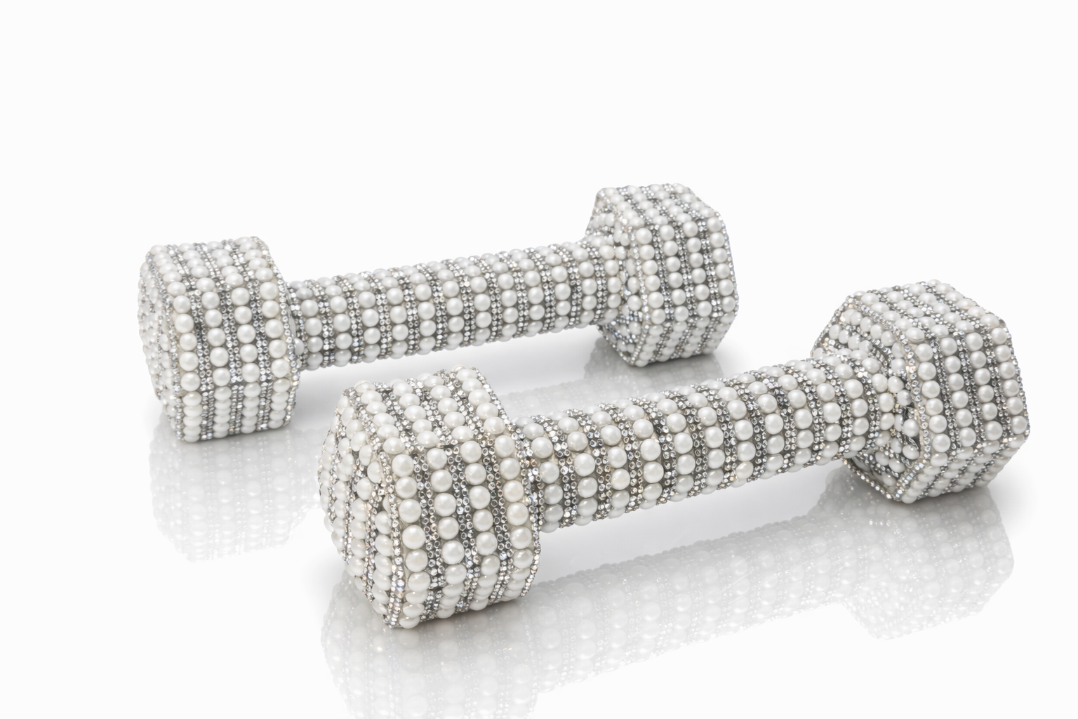 Pearl Essence Dumbbells – 10 lb. Pair (Full Pearl Edition)