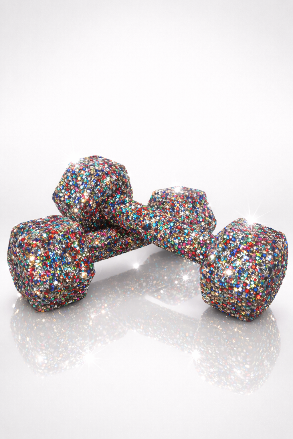 Prism Crystal Dumbbells – 10 lbs. pair (Multicolor Edition)