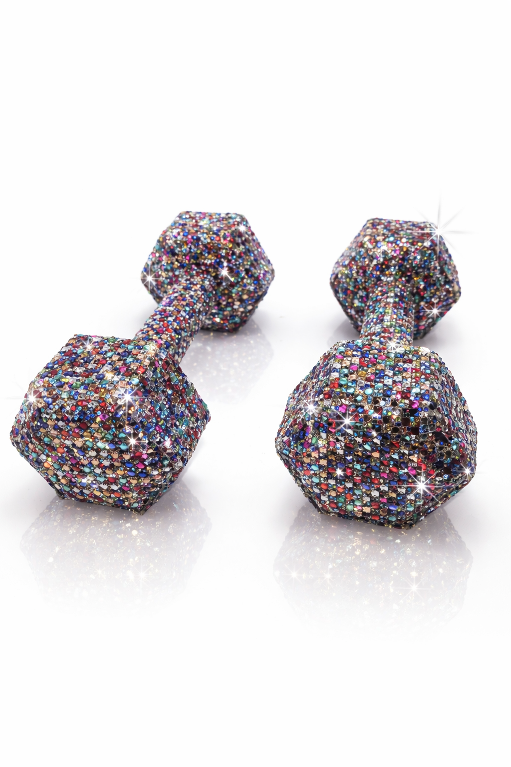 Prism Crystal Dumbbells – 10 lbs. pair (Multicolor Edition)