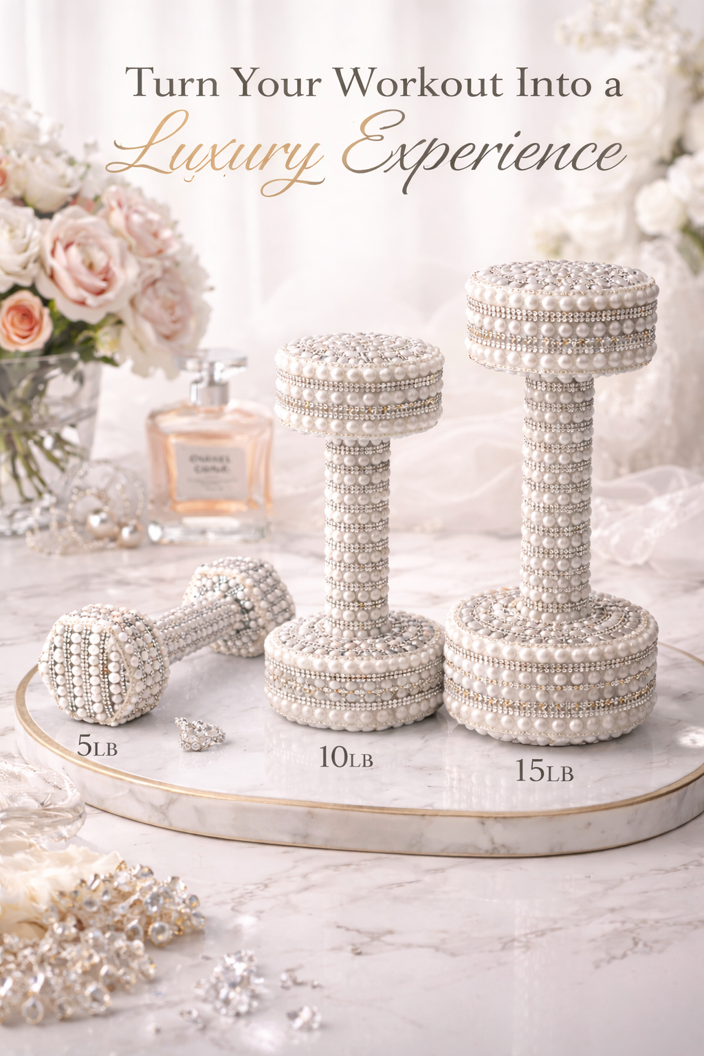 Pearl Essence Dumbbells - Timeless Luxury Set