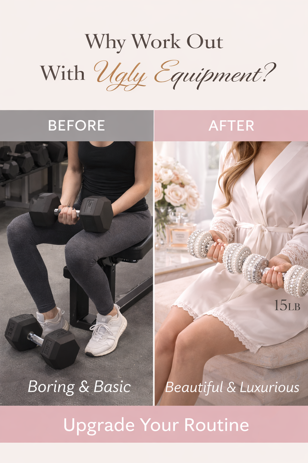 Pearl Essence Dumbbells - Timeless Luxury Set