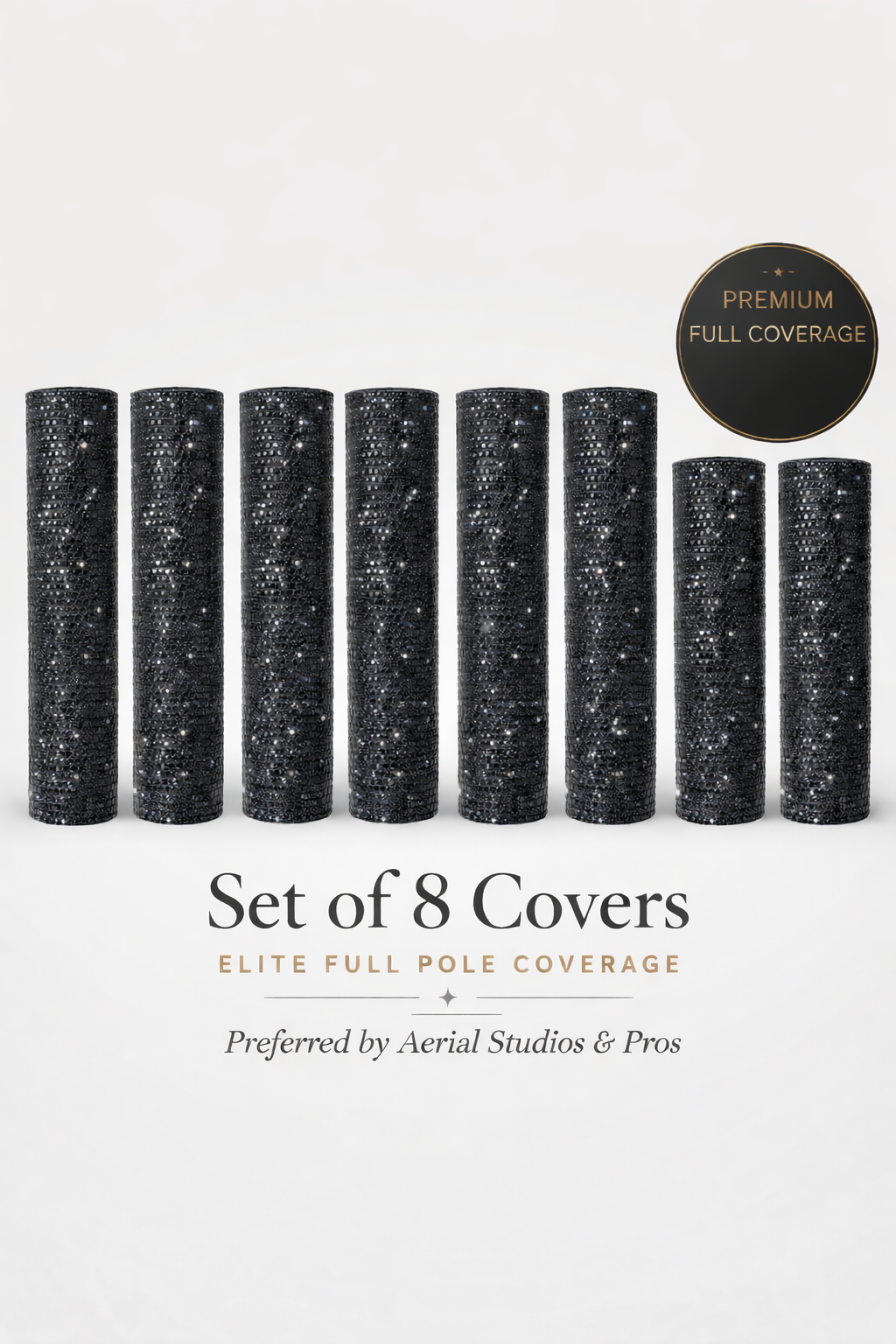 Luxury Snap-On Pole Cover (45–50mm) – Conceal, Protect & Blend Seamlessly Into Your Home (Black)