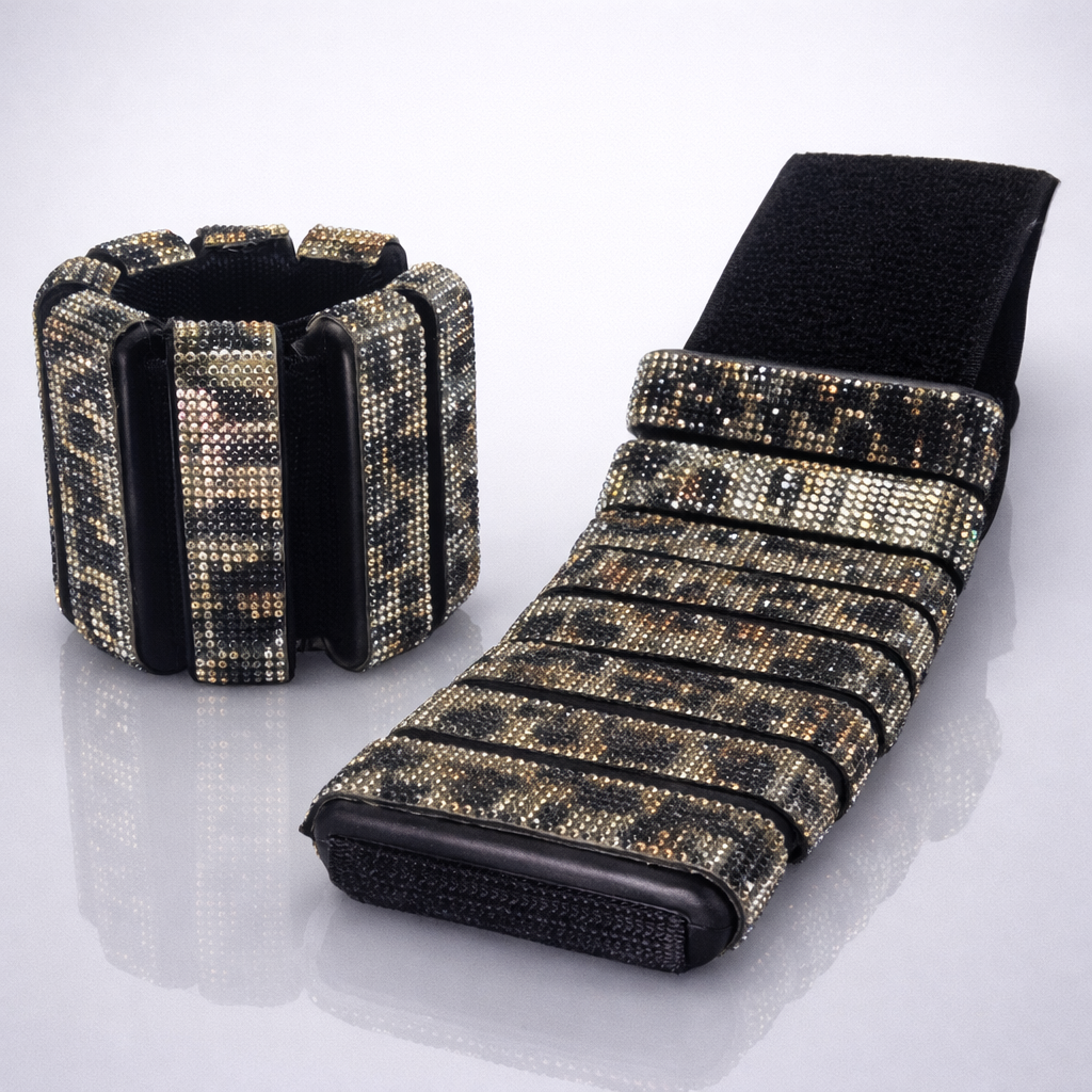 Black Onyx & Diamond - Wrist Weights