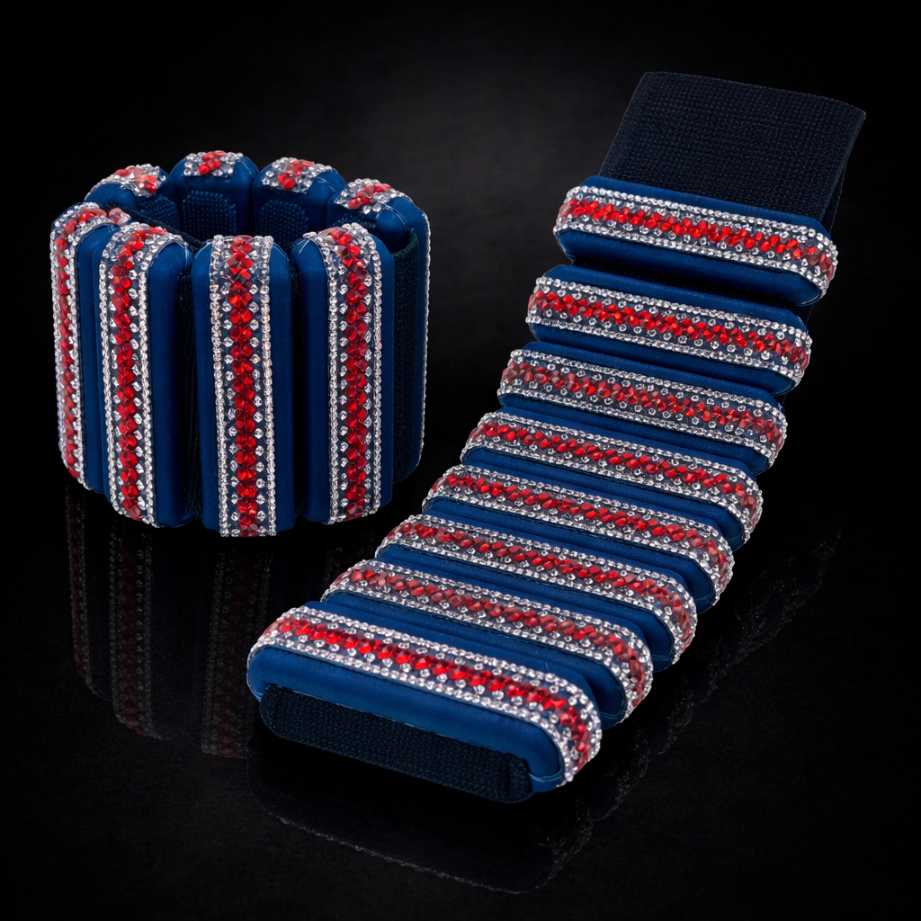 Crisp Blue Wrist Weights