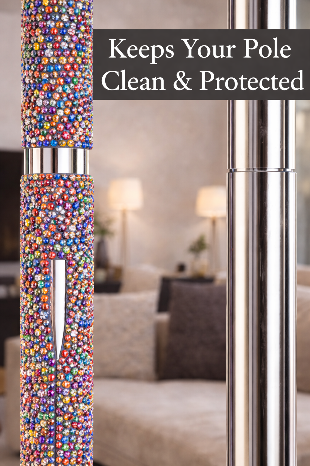 Luxury Snap-On Pole Cover (45–50mm) – Conceal, Protect & Blend Seamlessly Into Your Home (Prism)