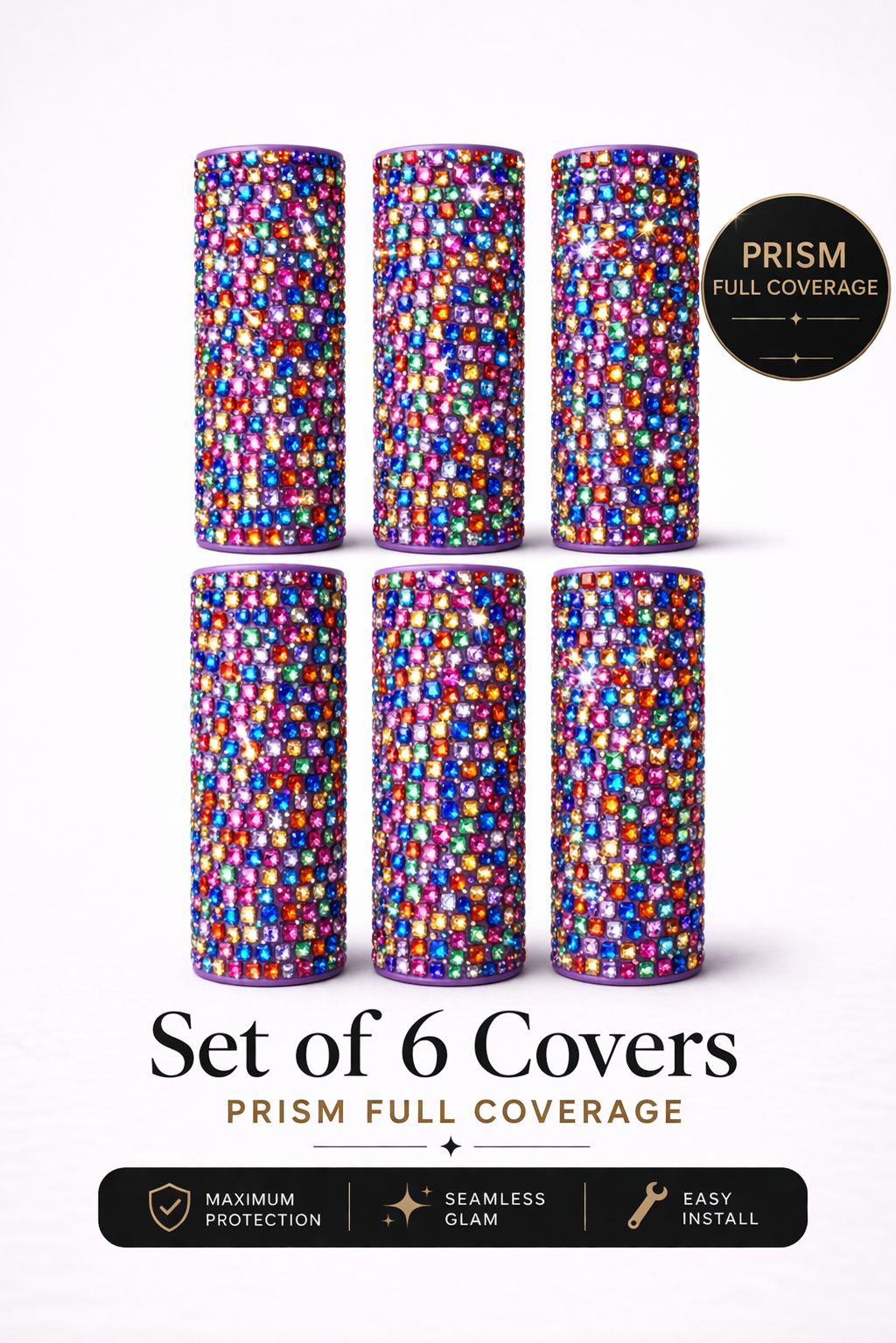 Luxury Snap-On Pole Cover (45–50mm) – Conceal, Protect & Blend Seamlessly Into Your Home (Prism)