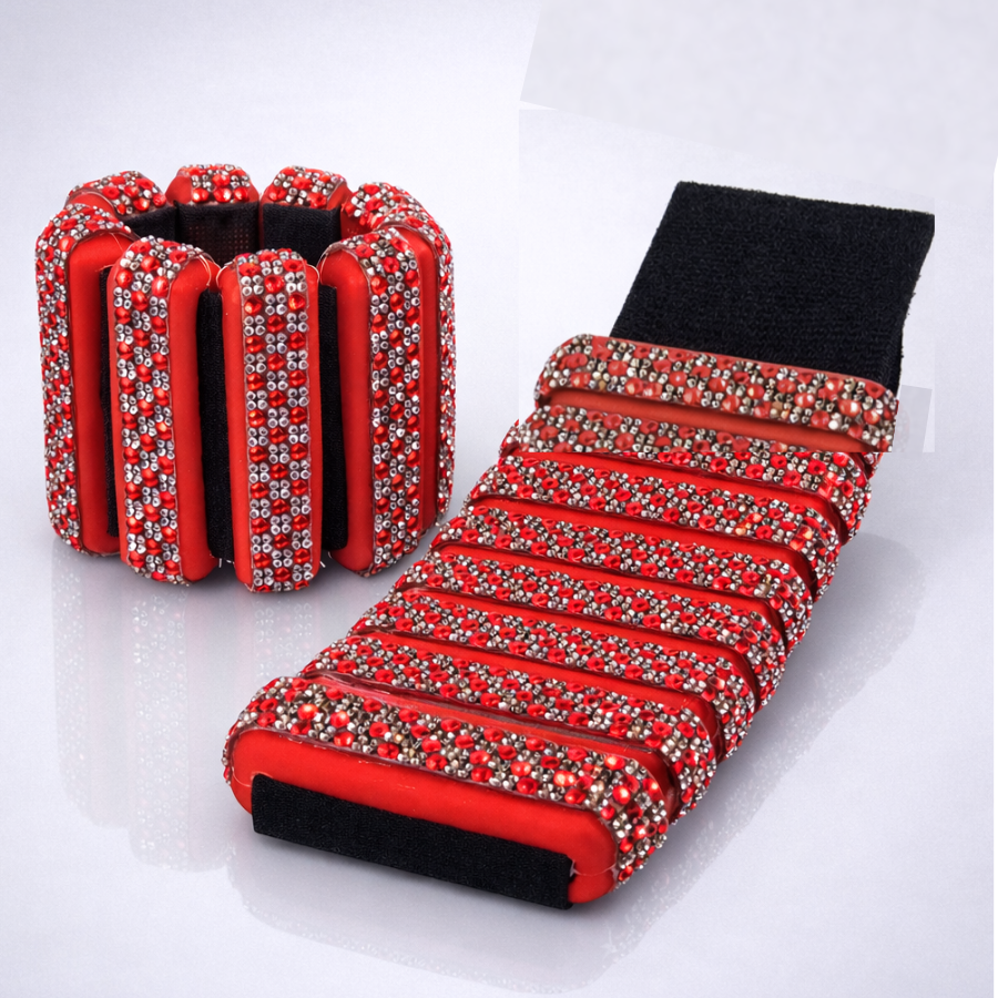 Red Prism Diamond Wrist Weights