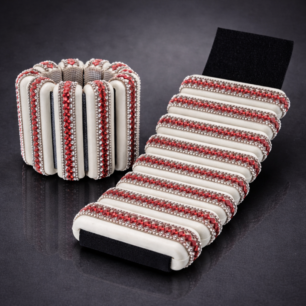 Red Love Diamond Wrist Weights