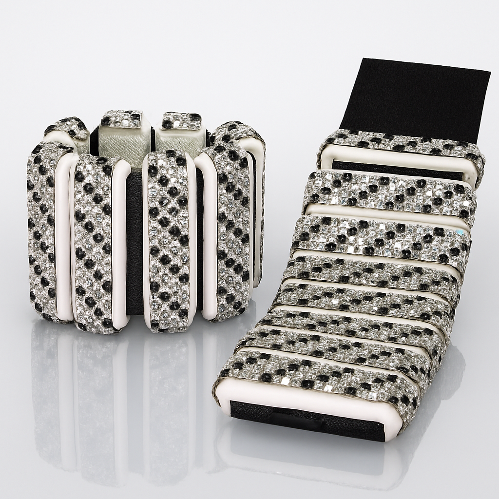 White Camo Luxe Wrist Weights